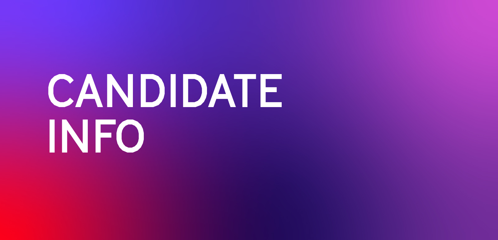 SU Elections - Candidate Info